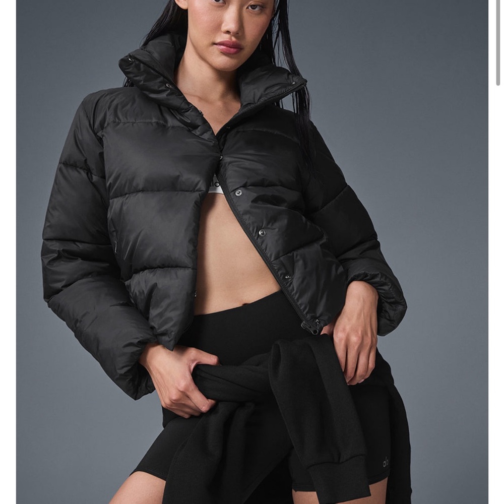 Alo “Gold Rush” Black Puffer Size S